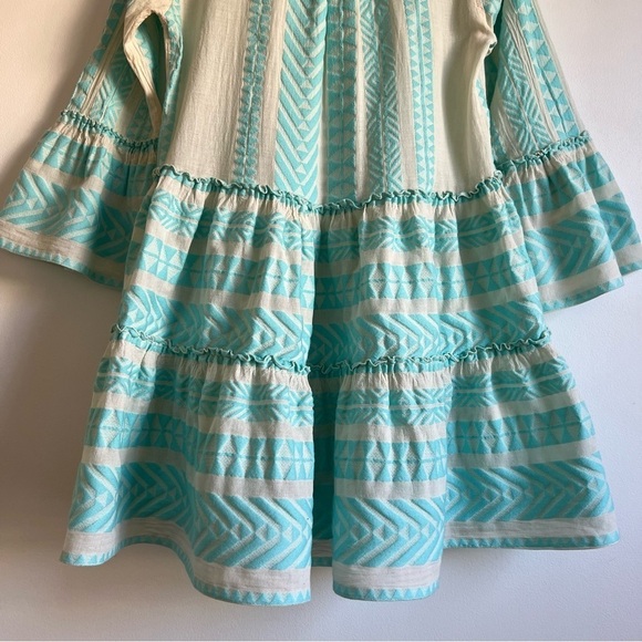 Devotion Twins Ella Short Dress in Blue/Off-White - Picture 14 of 16